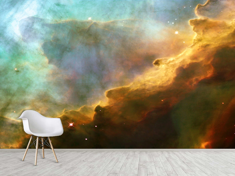 Peel & Stick Vinyl Wallpaper Decor Vibrant Nebula – Stunning Wall Mural For Home Interior