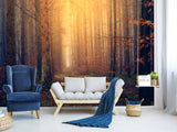 Modern Self-Adhesive Wallpaper "Autumn Forest" — Art Print for Office, Study, and Living Room