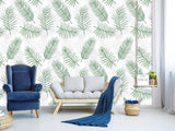 Traditional Wall Murals "Palm Leaves On White Background"  Unique Print For Bedroom  Living Room Kids Room🌿