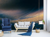 ✨Abstract Style Design for Space Decoration Peel and Stick Mural "Golden Wave" for Kitchen, Hall, Art Space