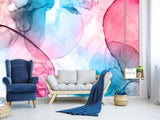Abstract Peel and Stick Wall Mural "Paint in Water", Decor for Bedroom, Living Room, Kids Room 🎨