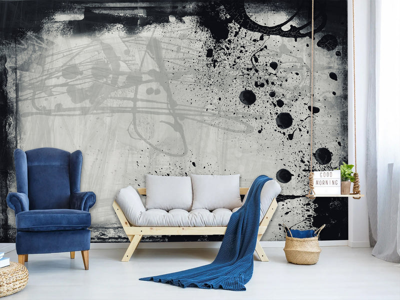 Peel and Stick Wallpaper – Grunge Texture Art Style – For Office, Apartment or Creative Space