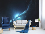 Peel and Stick Wall Mural Full-Wall Art Wallpaper "Space Nebula Surrounded by Stars" Decor For Bedroom