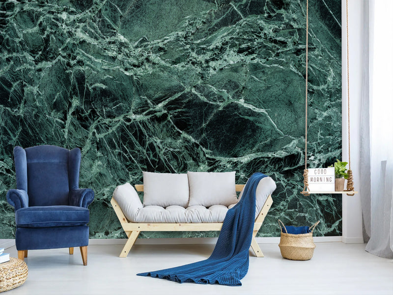 Traditional Wall Wallpaper for Office or Living Room Mural — "Tenebris Radius"