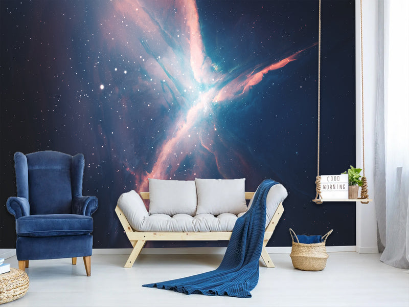 Self-Adhesive Wall Mural – "Breath Of Space" Design, Perfect For Bedroom Or Office Décor