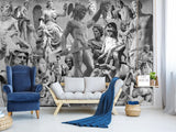 Unique Vintage Design – Traditional Full-Wall Wallpaper "Beauty and Power of Antiquity", Perfect for Bedroom or Living Room