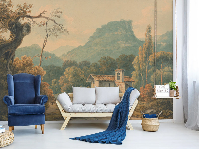 Non-Woven Wall Mural John Warwick Smith-The Hermitage at Frascati For Living Room or Bedroom