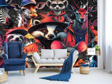 In Animalism Style Traditional Full Wall Wallpapers "Colorful Animals" For Office, Hall