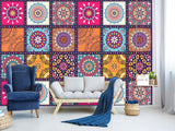 Geometric Design For Home Peel and Stick Wall Mural Mandala For Office, Bedroom, Living Room
