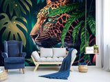 Modern Peel and Stick Photo Wallpaper for Living Room or Bedroom – "Jaguar" Wall Print