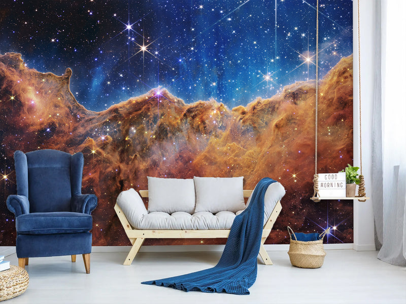 Wall mural for the bedroom, Traditional wallpaper on the wall “Galaxy” / "‎Carina Nebula", decorative wallpaper