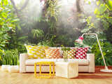 Self-Adhesive Wallpaper – Custom Design for Lounge Area, "Greenhouse by Egon Zitter"