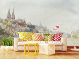 Non-Wowen Mural Full Wall Vintage Desing for Living Room or Bedroom "View of Basel, Switzerland" – William Callow