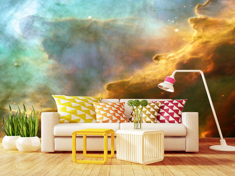 Peel & Stick Vinyl Wallpaper Decor Vibrant Nebula – Stunning Wall Mural For Home Interior