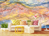 Peel and Stick 3D photo wallpaper Abstract Wall Art – Multicolored Cave-Inspired Texture