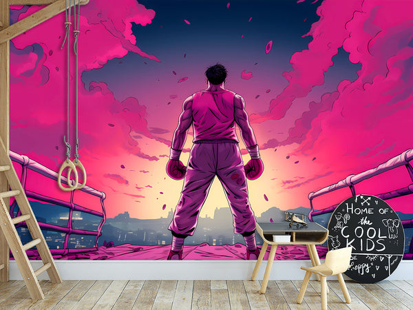 Sport In Design Self-Adhesive Photo Wallpapers For Gym, Workspace -"Before the Dawn of Battle" - Inspiring Mural