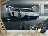 Non-Woven Wallpaper On The Wall Lamborghini Themed Wall Murals For Teen Bedroom, Kitchen, Living Room