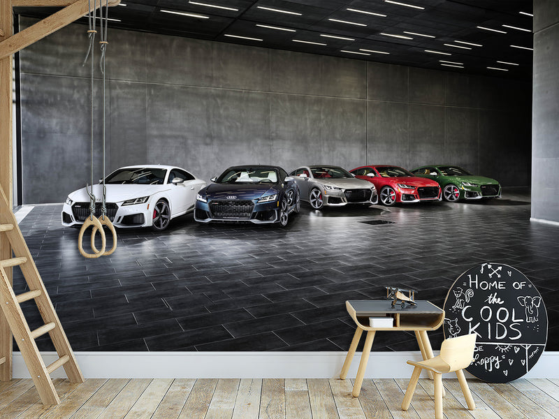 Self-Adhesive Wall Murals for Living Room, Office, or Room – "Colors of Dynamics: Audi TT RS Collection"