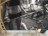 High-Quality Peel and Stick Sports Design Mural, Sports Photo Wallpaper "Motivation"