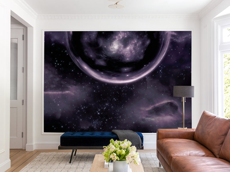 Vinyl Wallpaper Peel and Stick With An Interesting Design Of The Universe For The Living Room or Bedroom, “Sky Horizon”