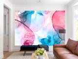 Abstract Peel and Stick Wall Mural "Paint in Water", Decor for Bedroom, Living Room, Kids Room 🎨