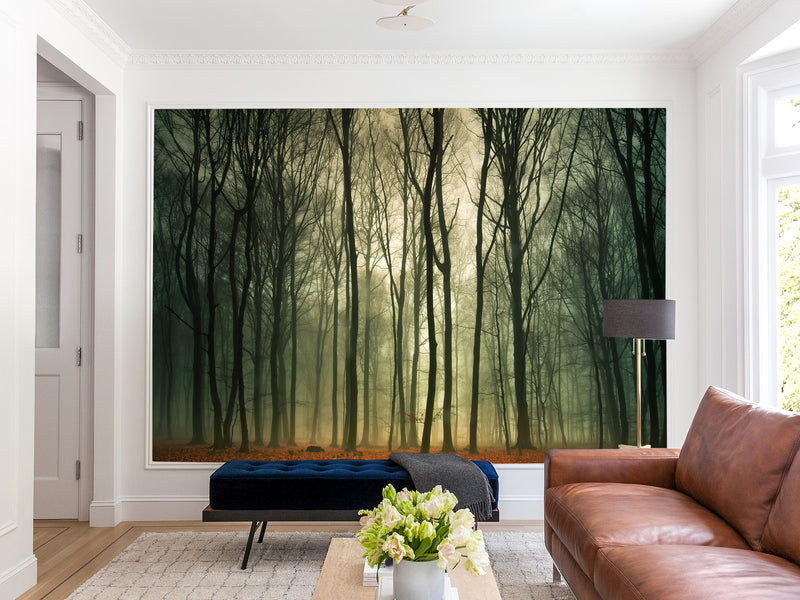 Peel & Stick Mural For  Office, Living Room & Bedroom - Forest Thicket Print