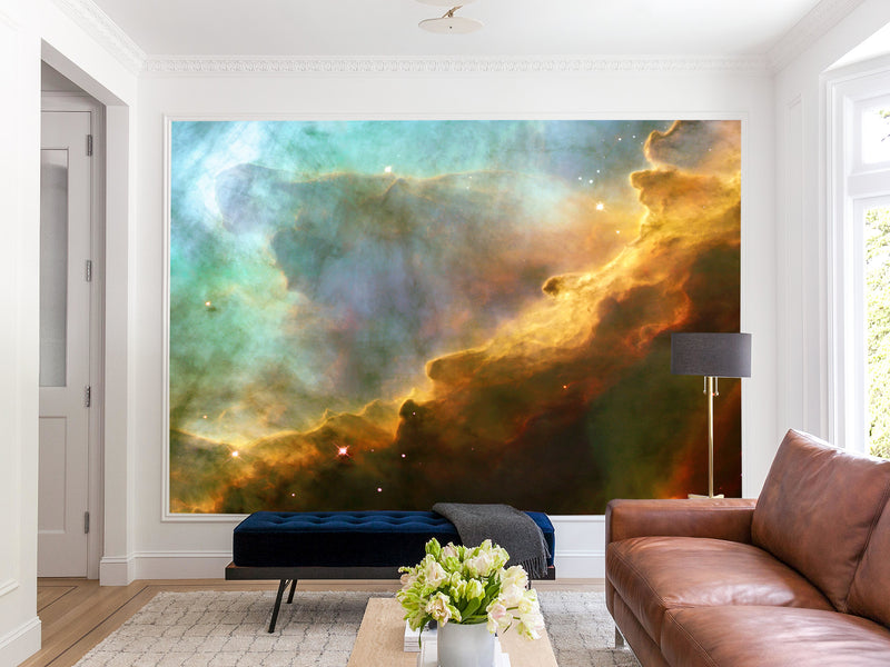 Peel & Stick Vinyl Wallpaper Decor Vibrant Nebula – Stunning Wall Mural For Home Interior