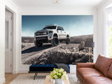 Full Wall Traditional Wallpaper for Living Room or Bedroom  – "Mountain Vehicle Power Mural"