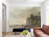 Non-Wowen Wallpaper Paul Sandby "The north terrace of windsor castle looking east at sun" Vintage Style Photo Wallpaper For Living Room And Bedroom