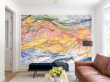 Peel and Stick 3D photo wallpaper Abstract Wall Art – Multicolored Cave-Inspired Texture