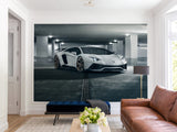 Non-Woven Wallpaper On The Wall Lamborghini Themed Wall Murals For Teen Bedroom, Kitchen, Living Room