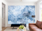 Abstract Vinyl Wallpaper Peel and Stick Wall Mural for Living Room, Office, Relax Zone "Abstract Vision of Sea Waves" 🌊