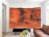 Traditional Full-Wall Wallpaper – Abstract Art 'Red Blurs' | Accent Wall Design Foe Home
