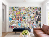 Wall mural 3D self-adhesive in the bedroom, kitchen, hall “Pop art comic”