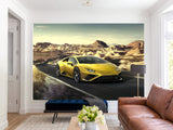 Full-Size Traditional Wallpaper – Lamborghini Wall Mural for Teen Bedroom Kitchen & Living Room