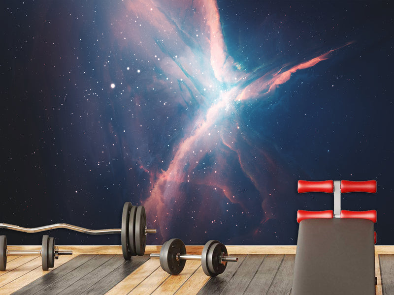 Self-Adhesive Wall Mural – "Breath Of Space" Design, Perfect For Bedroom Or Office Décor