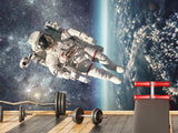 Self-adhesive Mural with a pattern for a teenager, photo wallpaper “Cosmonaut”