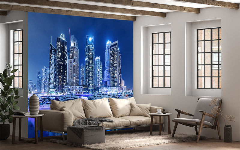 Premium Traditional “Night City” Photo Wallpapers – Perfect for Rooms, Offices, and Commercial Spaces