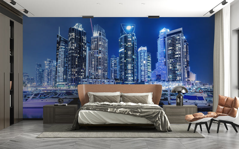 Premium Traditional “Night City” Photo Wallpapers – Perfect for Rooms, Offices, and Commercial Spaces