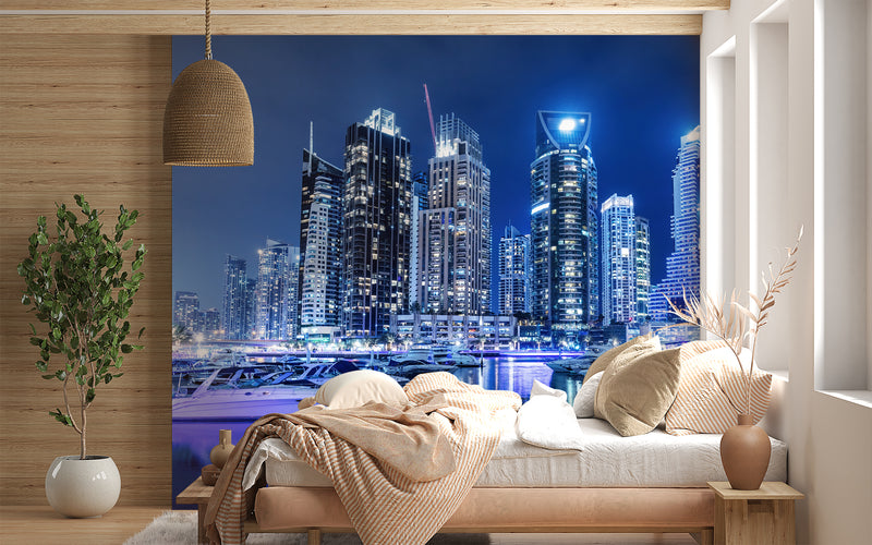 Premium Traditional “Night City” Photo Wallpapers – Perfect for Rooms, Offices, and Commercial Spaces