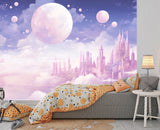 Peel and Stick Wall Mural For Kids Room "Dreamy Cloud Kingdom", Designed To Inspire Imagination And Create New Adventures