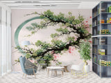 Self-Adhesive Wall Mural – Japanese Sakura Branch For relaxation area