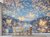 Self-Adhesive Wallpaper Glowing Butterfly Wall Mural for Kids Room