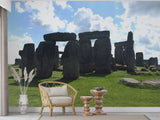 Non-Woven Wall Mural Natural Print Stonehenge Print for Office Wall Art for Living Room Spirit of Nature Design for Relaxation Area