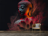 Ethnic print Modern style Non-woven Mural for living room Accent wall for bedroom "Buddha" Spiritual strength Motivational artwork