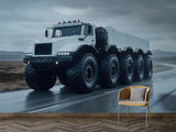Self-Adhesive Heavy Duty Truck Wallpaper – Modern Industrial Peel and Stick Wall Mural for Living Room or Office