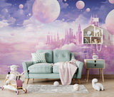 Peel and Stick Wall Mural For Kids Room "Dreamy Cloud Kingdom", Designed To Inspire Imagination And Create New Adventures