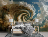 Modern Style Alternative Vision Of The Sky Wall Mural Self-Adhesive Wallpaper For Office "Mosaic Sky" Art Design For Bedroom Large Poster For Living Room Calm Colors ✨