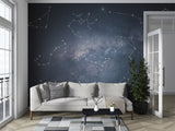 Peel and Stick Wall Mural – Bright Constellation Print Wallpaper for Living Room & Bedroom Ceiling