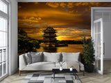 Peel and Stick Wall Mural for Office – Landscape with Sunset Yixing | Full Wall Design for Relaxation Areaoom & Office